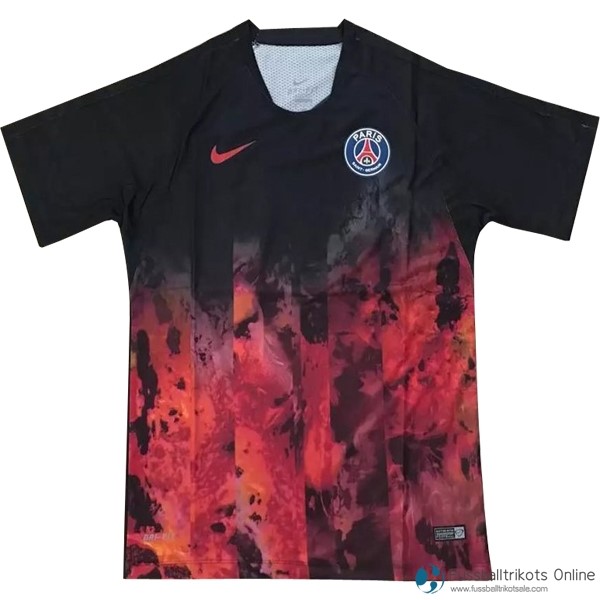 Paris Saint Germain Training Shirts 2017-18 Rote Schwarz Fussballtrikots Günstig